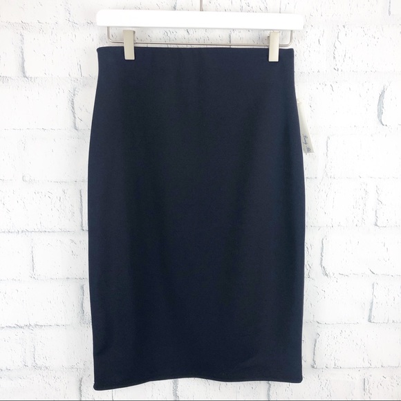 Brandy Blu Navy Sheath Skirt - Picture 1 of 6